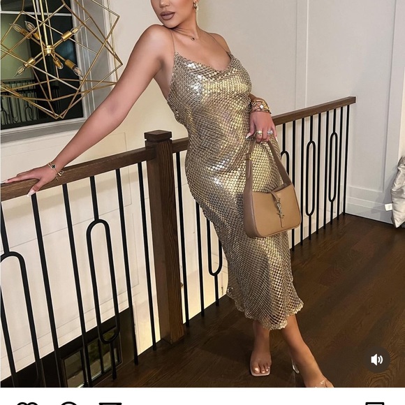 Zara MESH SLIP DRESS - Picture 5 of 15